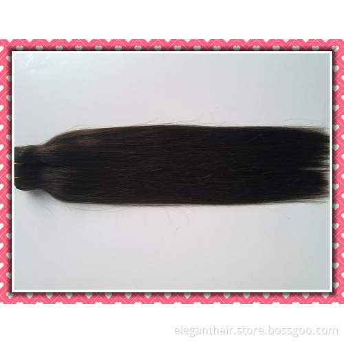 High Quality 100% Human Hair Weave Clip-in Hair Extensions 20" Color 2# 8PCS /Set